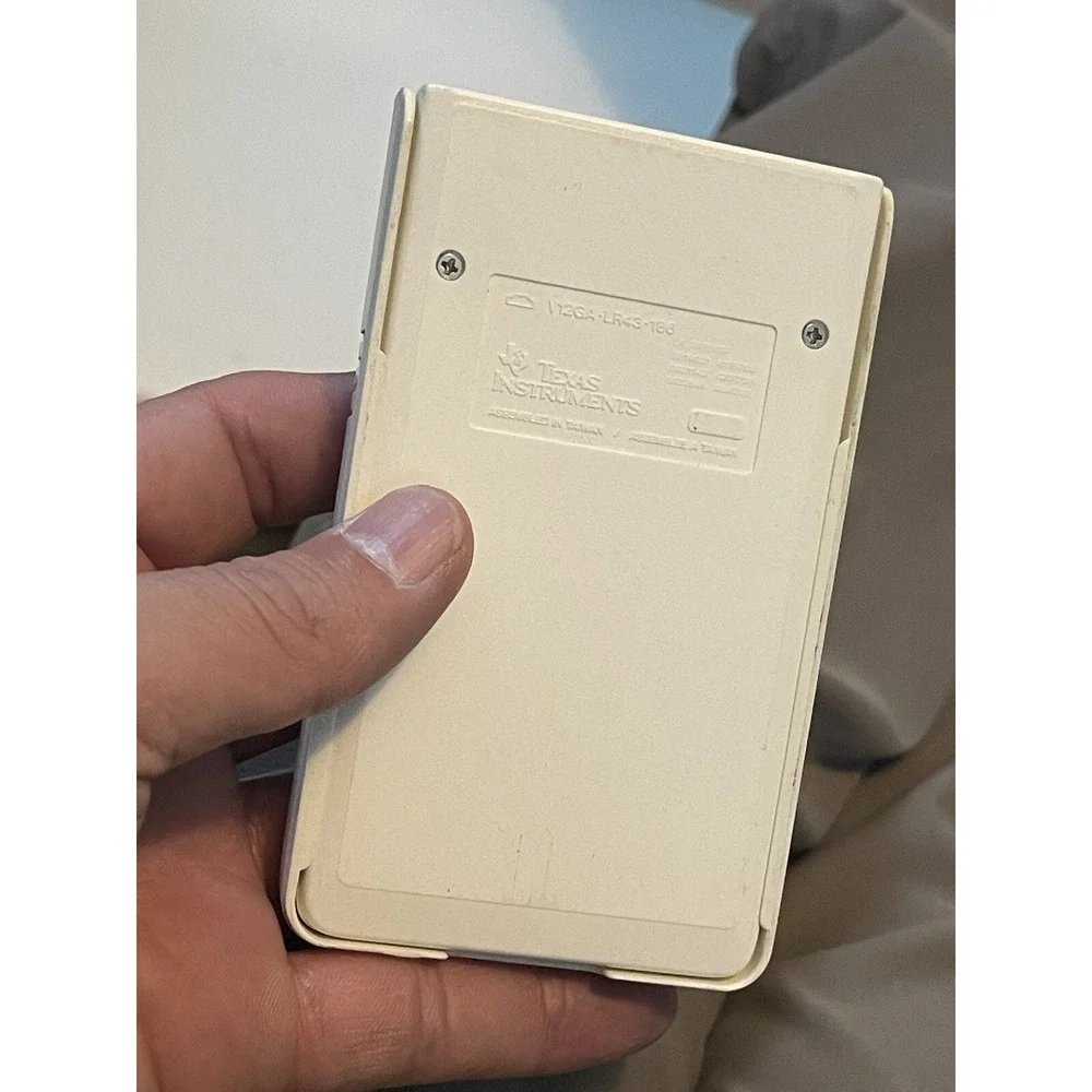 Texas Instruments 1104 Calculator Retro Vintage 80s  white untested